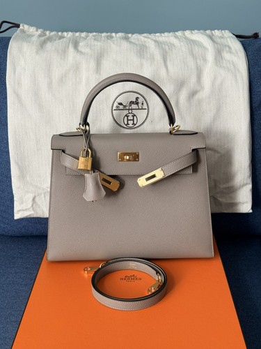 Hermès kelly sellier - kelly, grey
