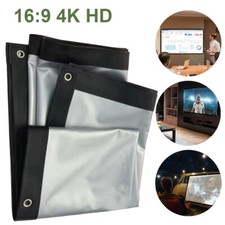 84Inch Foldable Projector Screen Rear Front Projection Outdoor Home Movie Cinema