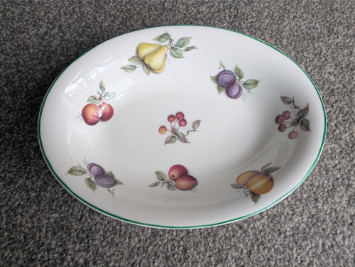 Siltone pottery fruits oval - fruits,
