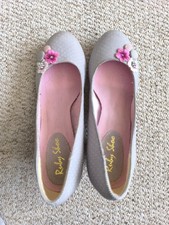 Ruby Shoo, Grey/Pink Heels
