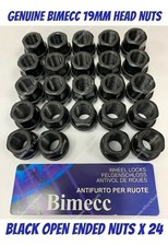 Alloy Wheel Nuts Black Open x