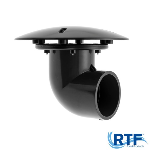 Pond bottom drain with 90 - 3",