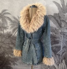 Rare Vintage 90s Denim Afghan