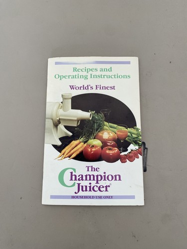 Champion juicer recipe and - champion,