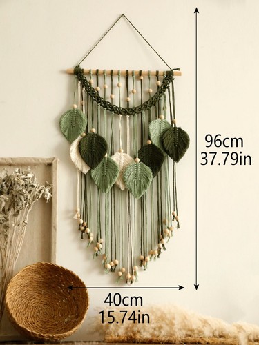 Macrame leaf wall hanging - wall,