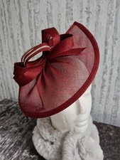 Burgundy Fascinator Wedding
