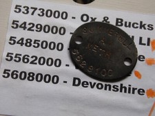WW2 relic dogtag Devonshire