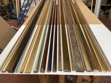 Picture Frame Moulding  Job Lot  30 metre batches  Gold / Silver Foil Finishes