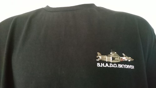 Ufo o skydiver t shirt - s.h.a.d.o,