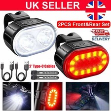 2x Mountain Bike Lights USB