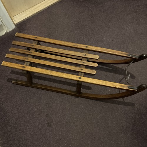Vintage davos wooden - wooden, sledge