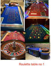  full fun casino , 2x roulette table, 2 x black jack table and 2x roulette wheel