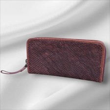 Caterina Lucchi Women’s Wallet Burgundy Genuine Leather Made in Italy
