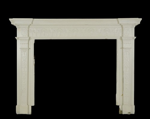 Antique victorian white wooden - victorian,
