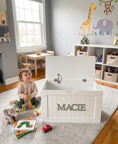 Personalised painted toy box - toy,