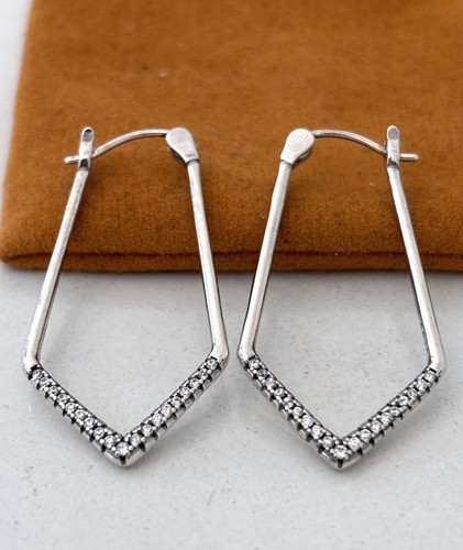 Sterling silver geometric - sterling, cz