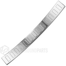 VW PASSAT B8 ESTATE REAR BACK BUMPER PROTECTOR GUARD TRIM SCRATCH COVER S.STEEL
