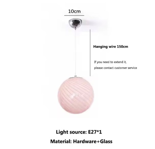 Murano lollipop glass pendant - lollipop,
