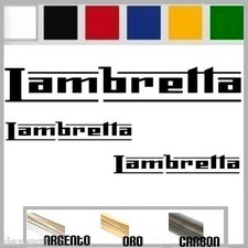 set adesivi sticker LAMBRETTA prespaziato,auto,moto,casco 19,5cm / 9,5cm