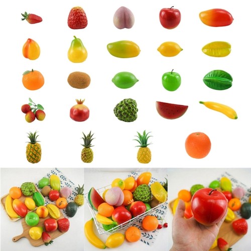 6pcs artificial fruit plastic - fruit,