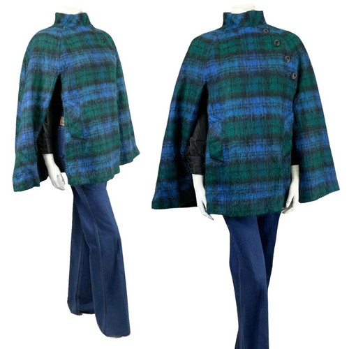 Vtg 60s 70s mod blue - blue, green