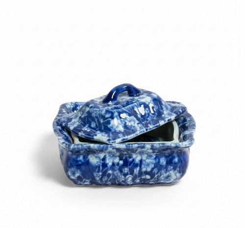 Vintage burleigh calico - calico, blue