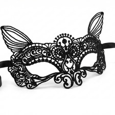 Masquerade Black Eye Mask Lace