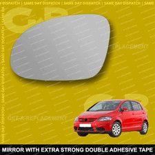 For Volkswagen Golf Plus wing mirror glass 04-14 Left Passenger side Spherical