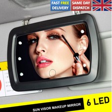 Clip ON Sun Visor Mirror Touch