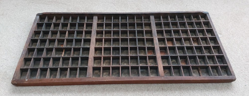 Vintage wooden printers tray