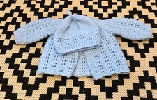 Knitted New Born Blue Jacket &