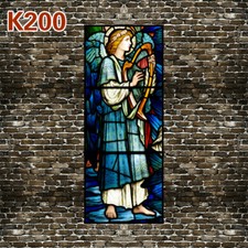 Self-adhesive Stained Glass Stickers European Church Opaque Window Film Decor