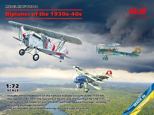Icm biplanes the 1930s - 1/72,