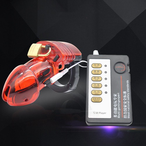 Male stim shock chastity - male, e-stim