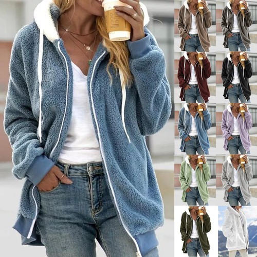 Ladies winter hooded teddy - ladies,