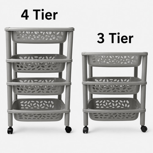 Storage trolley basket - trolley, 3/4