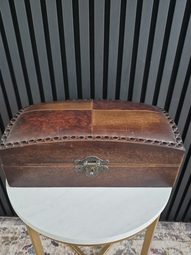 Vintage oriental wooden box - vintage,