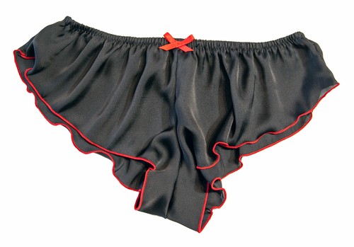 French knickers black and red - french,