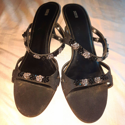 Marks spencer black strappy - marks,