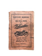 Service Manual for Velocette