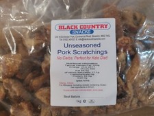 1kg UNSEASONED Good Old Fashioned Pork Scratchings - no seasoning added