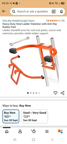 Heavey duty ladder - duty, stabiliser