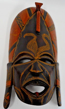 WOODEN AFRICAN TRIBAL FACE