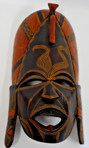 Wooden african tribal face - wooden,