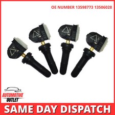 4X TYRE PRESSURE VALVE SENSOR 13598773 433 MHZ FOR VAUXHALL MOKKA / MOKKA X