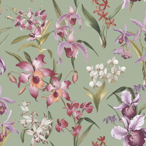 Rasch maya floral sage - maya,
