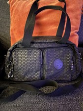Kipling Defea Medium Shoulder Bag In Black With Detachable Shoulder Strap