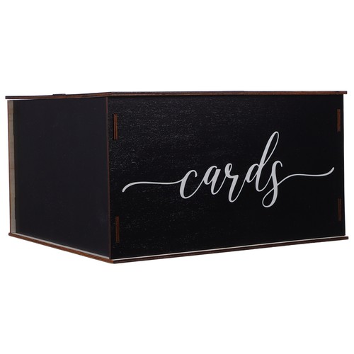 Wooden keepsake card box - wooden,