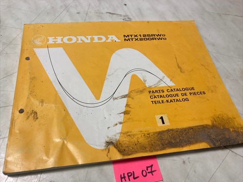Honda mtx125rw mtx200rw - mtx125rw, d
