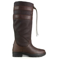 Brogini Longridge Childs Long Country Boots Waterproof In Brown, Size EU31-35